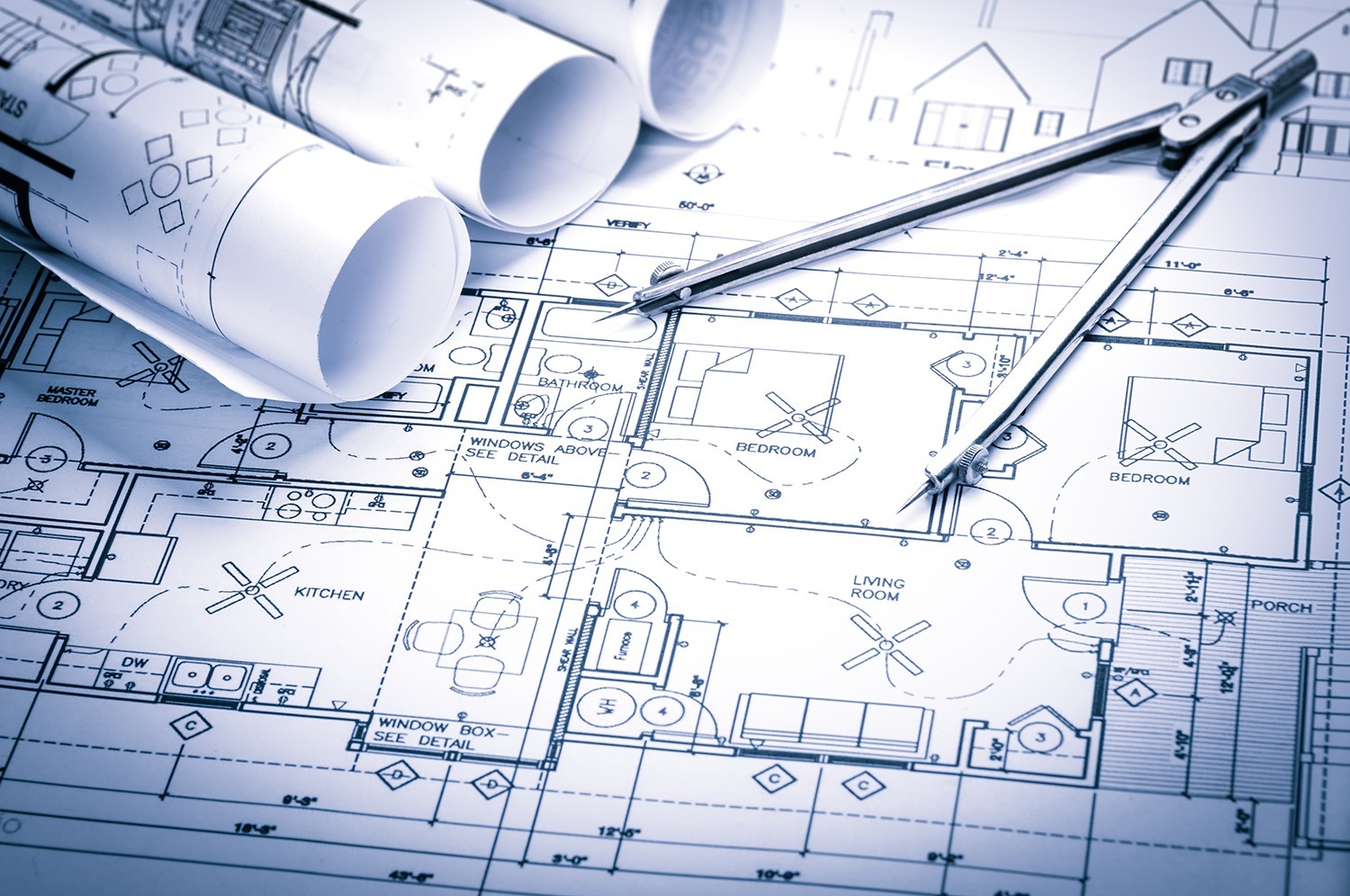 construction blueprint wallpaper