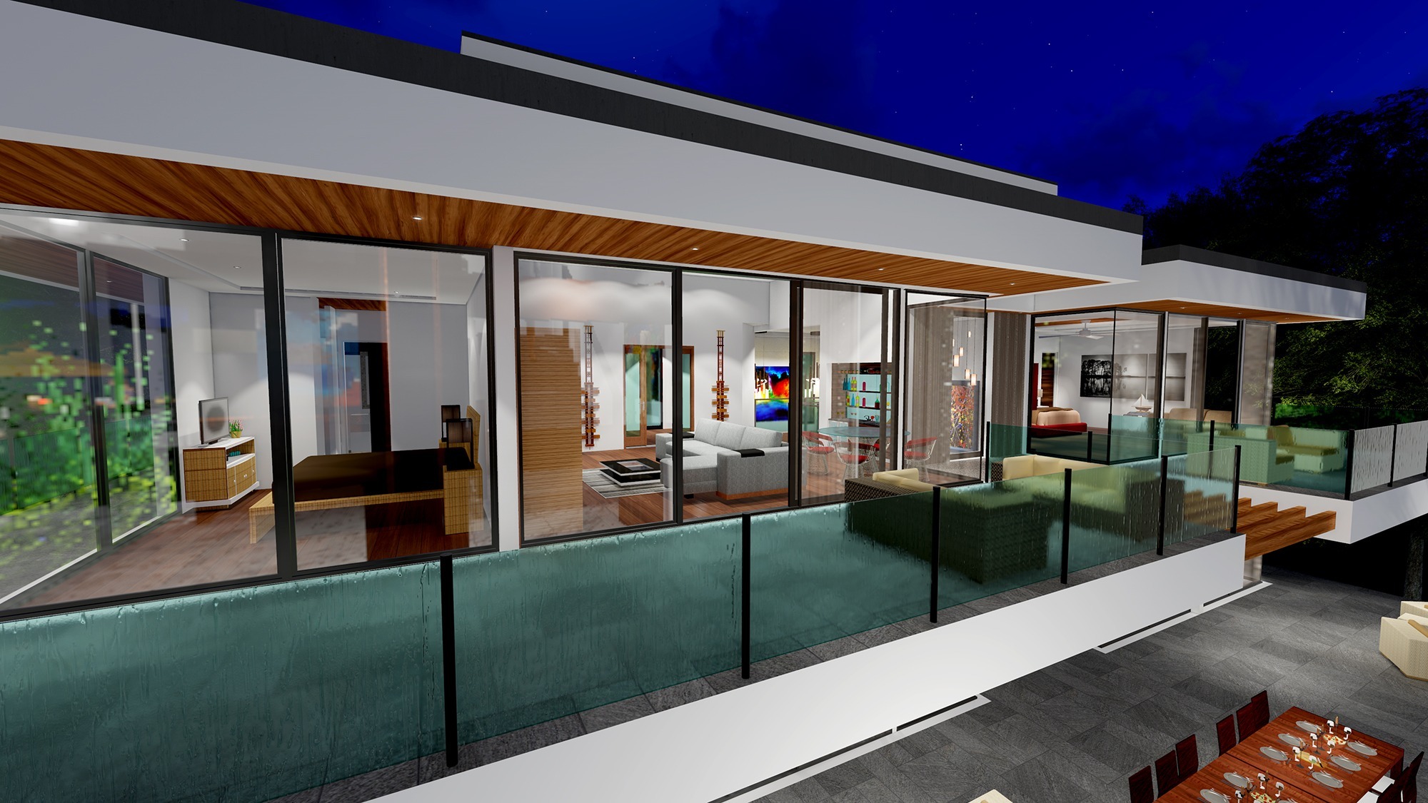 TWO STORY MODERN GLASS HOME DESIGN  Gallery  Next Gen 