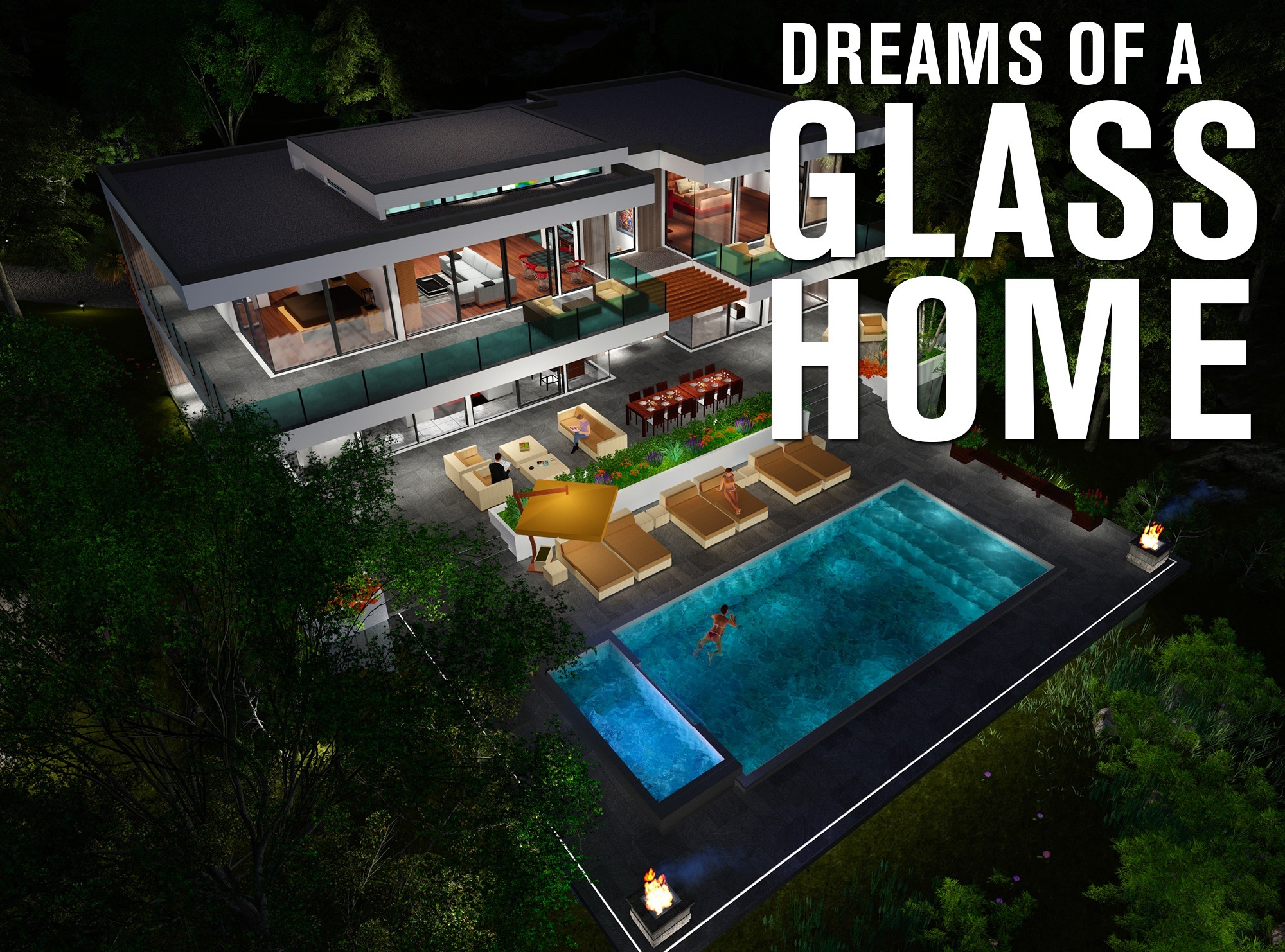 Two Story Modern Glass Home Design Next Gen Living Homes